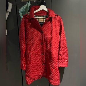 BURBERRY | Red Vintage Button Up Coat